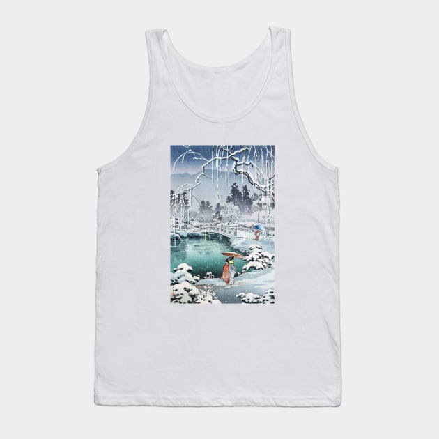 Spring Snow at Maruyama by Tsuchiya Koitsu Tank Top by Takeda_Art